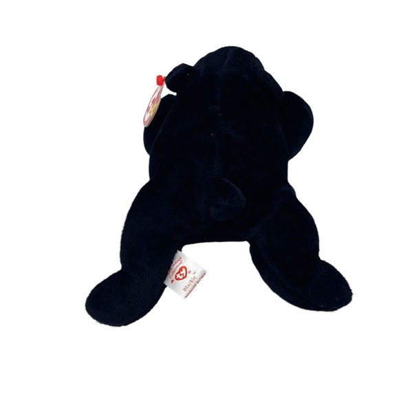 Ty Beanie Baby Babies BLACKIE The Black Bear Original Vintage Plush Stuffed Toy - Picture 5 of 11